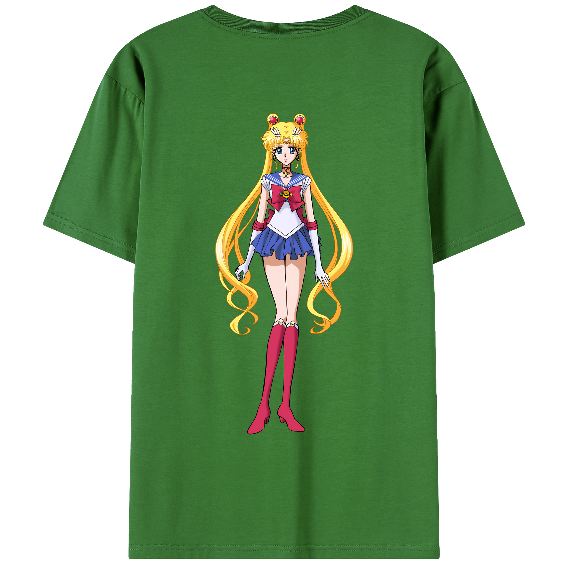 （画像用） 美少女戦士セーラームーン 月野 うさぎ つきの うさぎ Sailor Moon Tsukino Usagi レディース半袖Tシャツ(バックプリント)